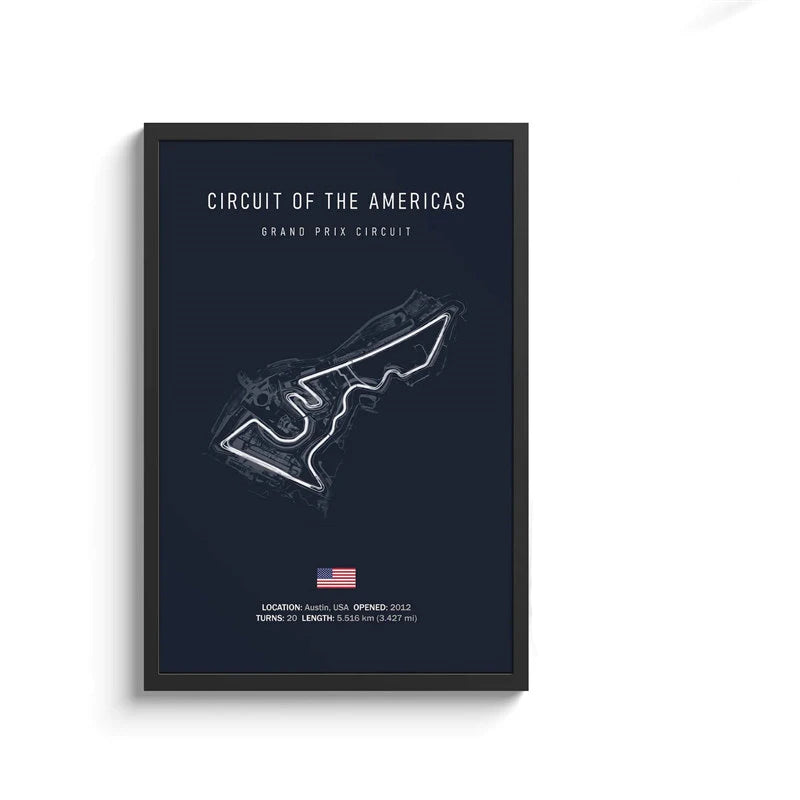 F1 Streckenlayout Poster