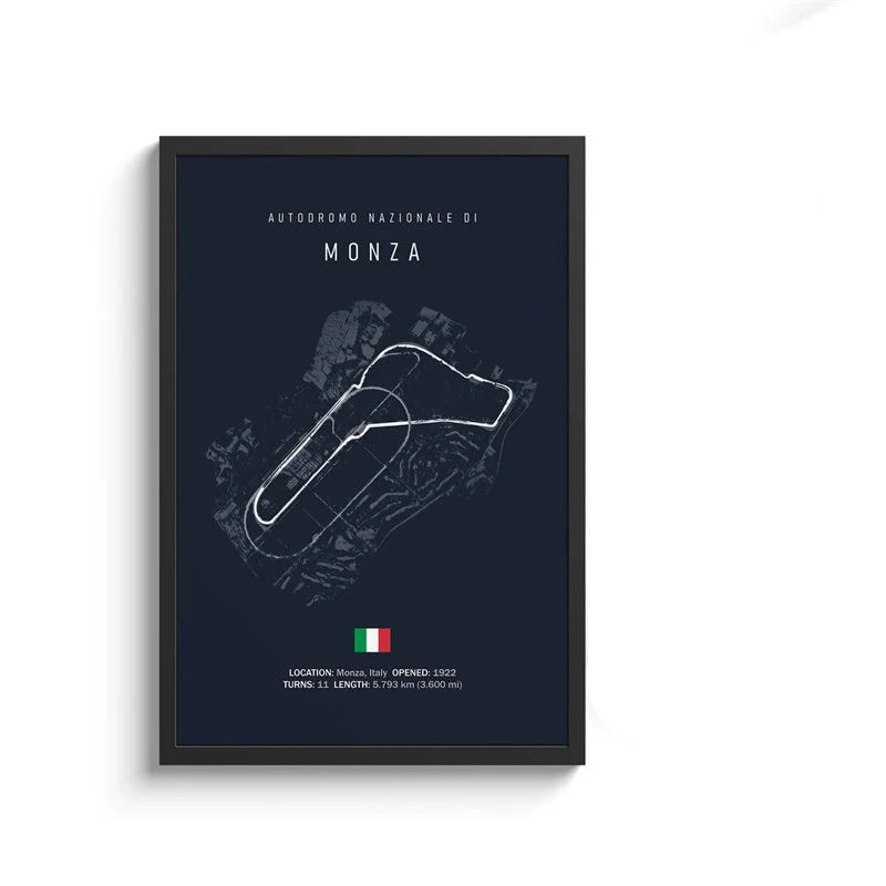F1 Streckenlayout Poster