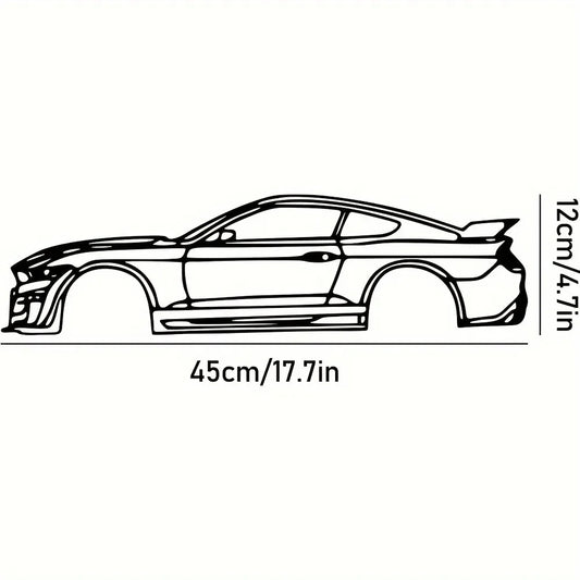 Ford Mustang GT Metal Outline – Auto Silhouette Wandkunst