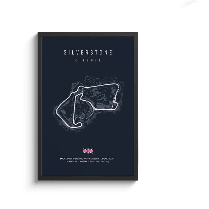 F1 Streckenlayout Poster