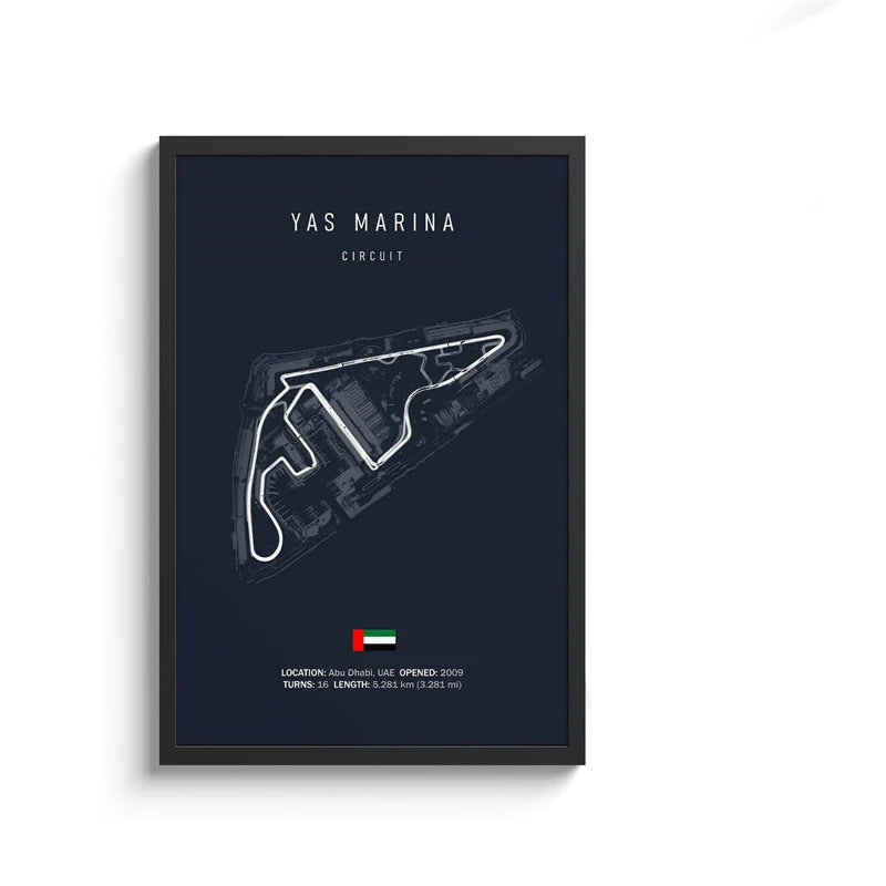 F1 Streckenlayout Poster