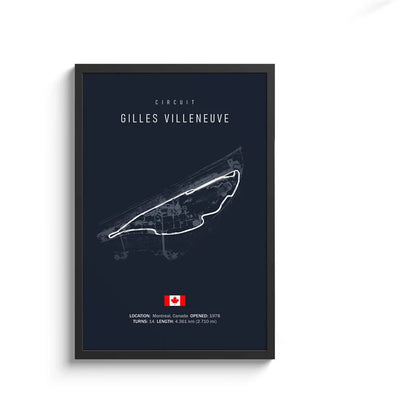 F1 Streckenlayout Poster
