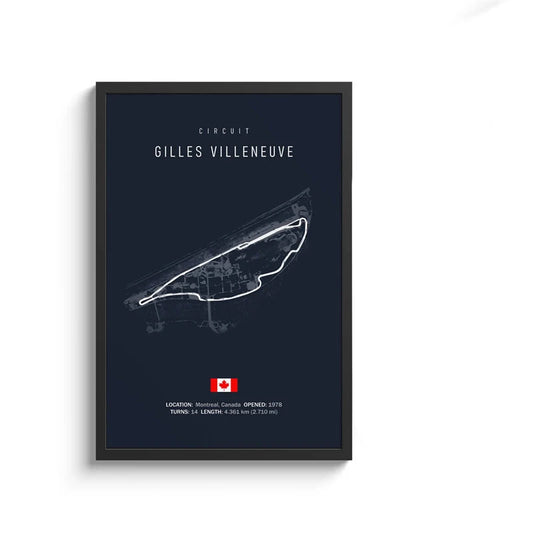 F1 Streckenlayout Poster