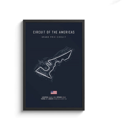 F1 Streckenlayout Poster