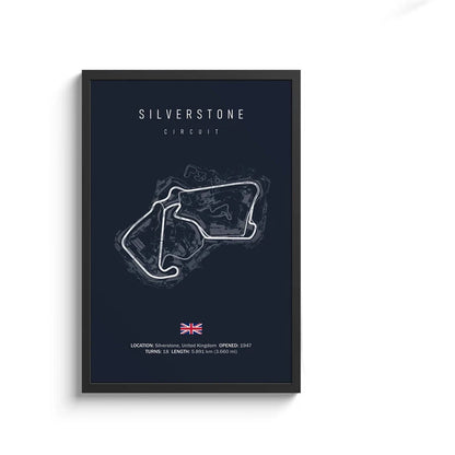 F1 Streckenlayout Poster