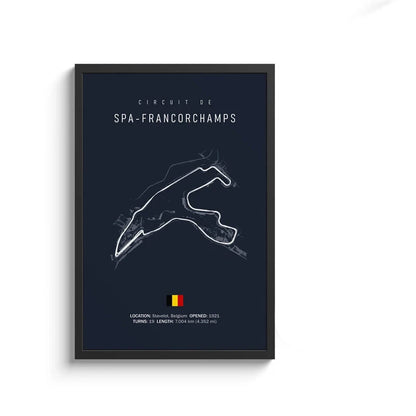 F1 Streckenlayout Poster