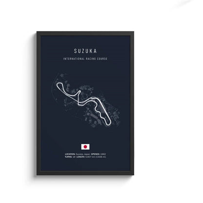 F1 Streckenlayout Poster